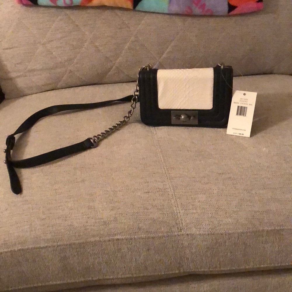 Black/bone small purse